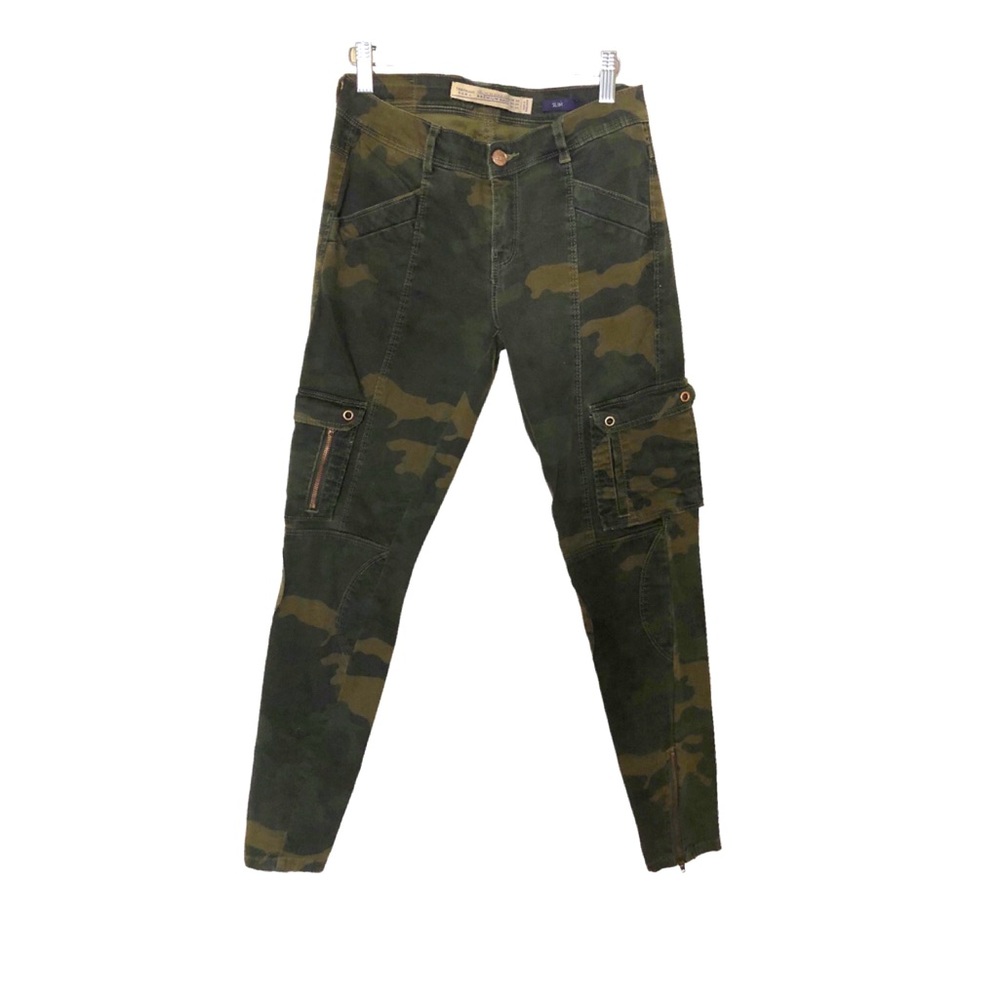 Zara Camo Skinny Cargos